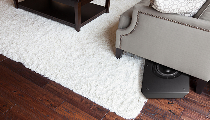 Place this wireless subwoofer anywhere, even under a sofa